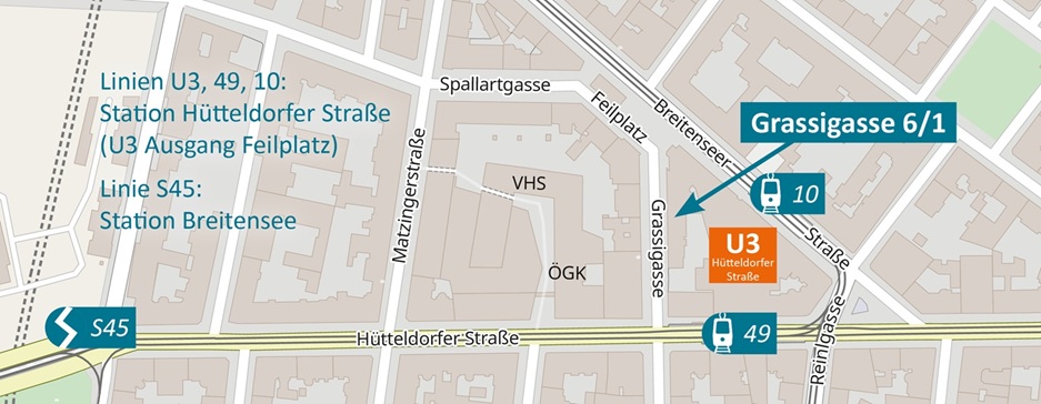 Lageplan der Praxis